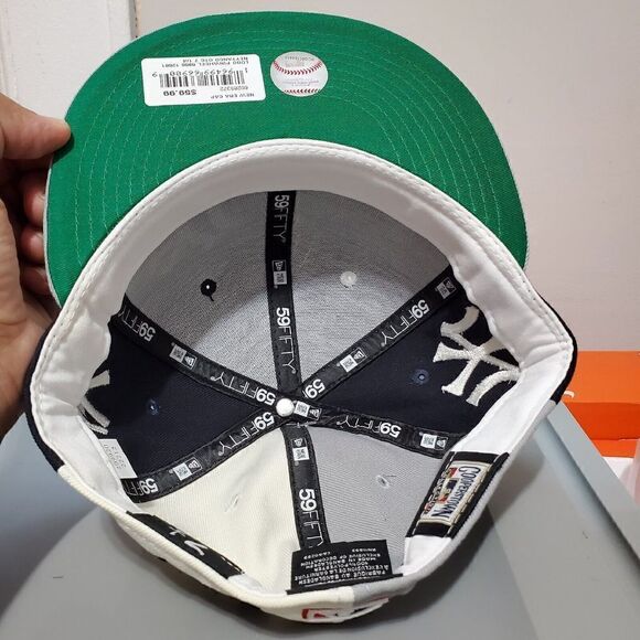 New York Yankees New Era Logo Pinwheel Multicolor 59FIFTY Sz 7 1/4 Fitted - Picture 8 of 13